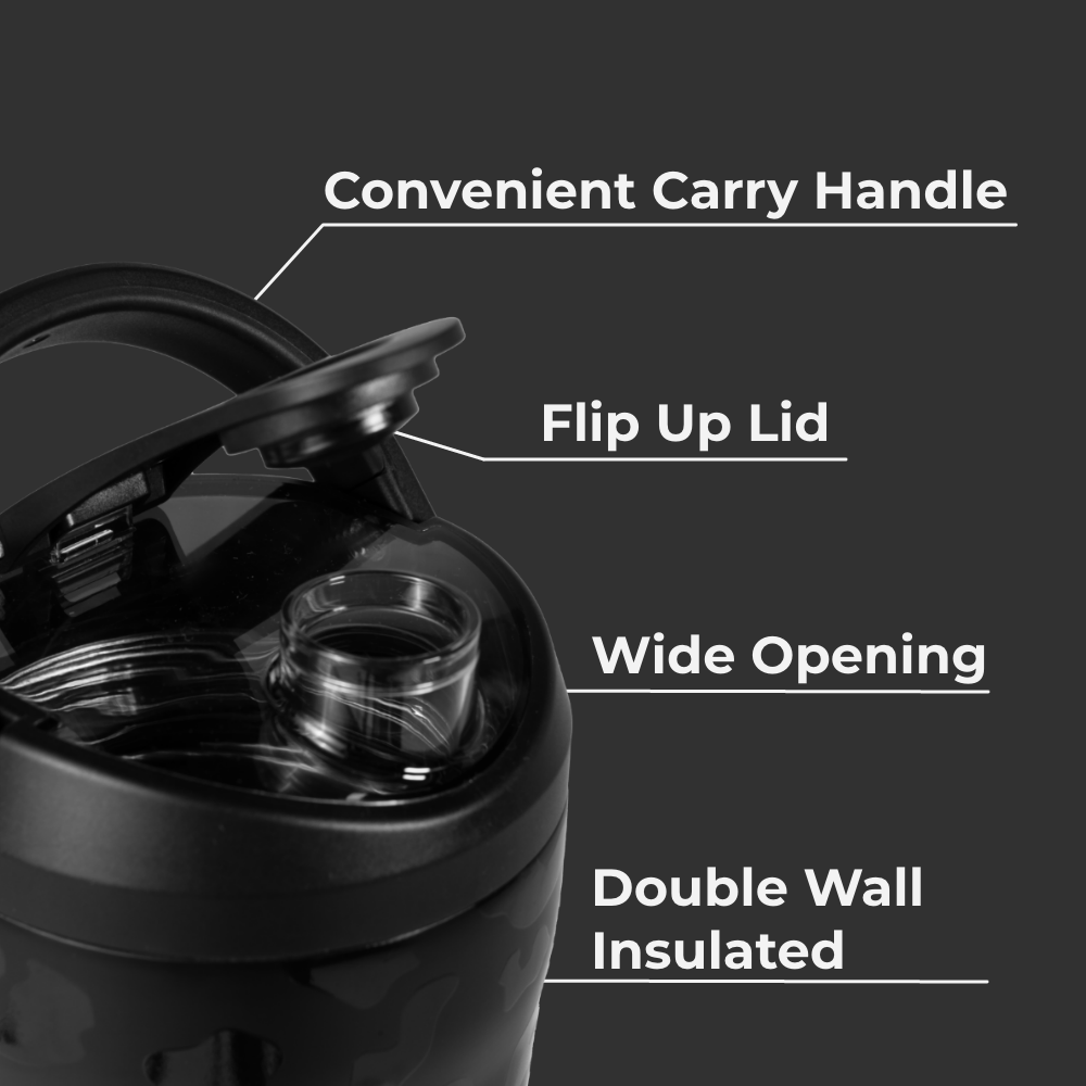 Black Leopard - Insulated Shaker (24oz)